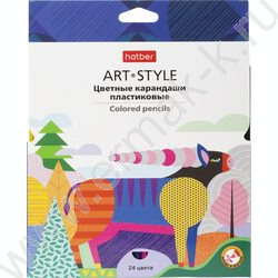 Карандаши пластиковые 24цв Art-Style /карт. короб. с европодвесом NEW | Фото 1