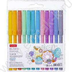 Фломастеры  12цв Delicato пастельные /блистер с европодвесом NEW | Фото 1