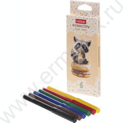 Фломастеры   6цв Вот Енот  /карт. короб. с европодвесом NEW | Фото 3