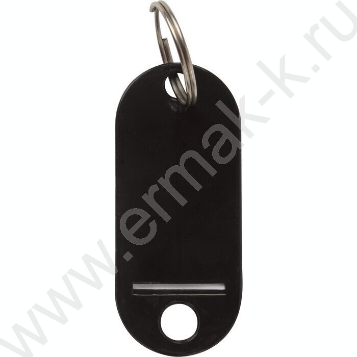 Брелок д/ключей /длина 50мм, инфо-окно 30*15мм /черный | Фото 2