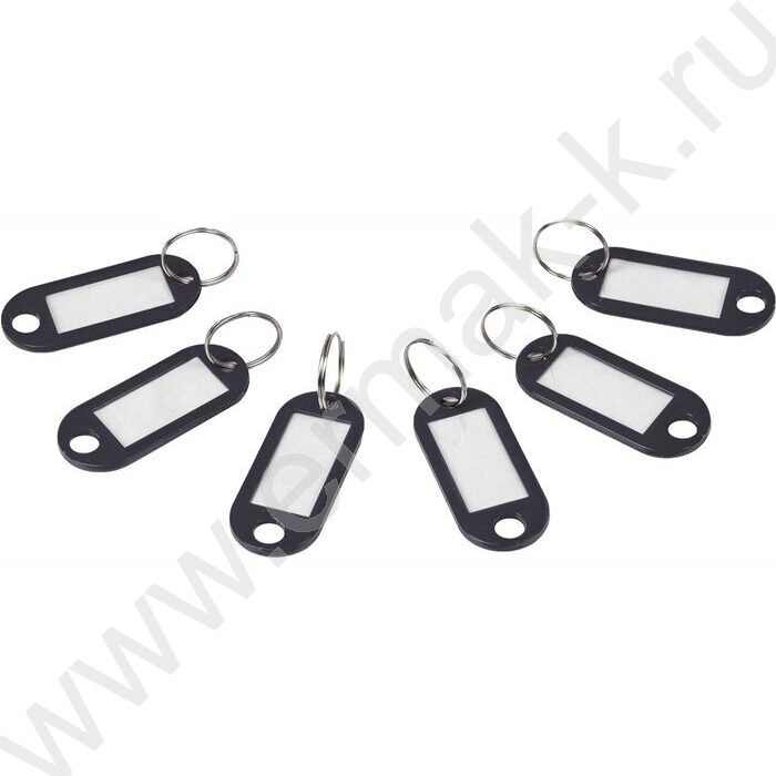 Брелок д/ключей /длина 50мм, инфо-окно 30*15мм /черный | Фото 3