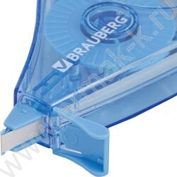 Корректирующая лента 5мм*20м, механизм перемотки /корпус - синий, блистер NEW | Фото 3