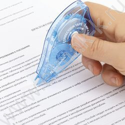 Корректирующая лента 5мм*20м, механизм перемотки /корпус - синий, блистер NEW | Фото 6