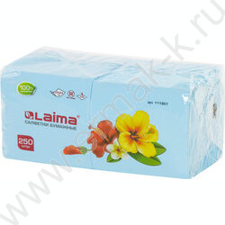 Салфетки 250шт 24*24см синие (пастельный цвет) NEW | Фото 1