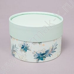 Коробка подарочная 3в1 шайба без окошка, завальц.край, Флора H10хD16 / H9хD14 / H8хD12см NEW | Фото 6