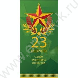 Конверт д/денег 167*83мм "23 Февраля С Днем Защитника Отечества" NEW | Фото 1