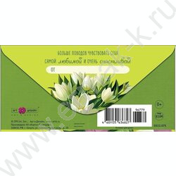 Конверт д/денег 167*83мм "Расцветай с каждым днем" NEW | Фото 2