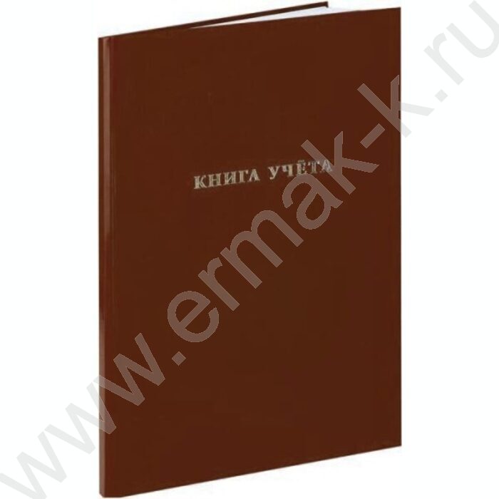 Книга Учёта  96л клетка б/вин Коричневый | Фото 1