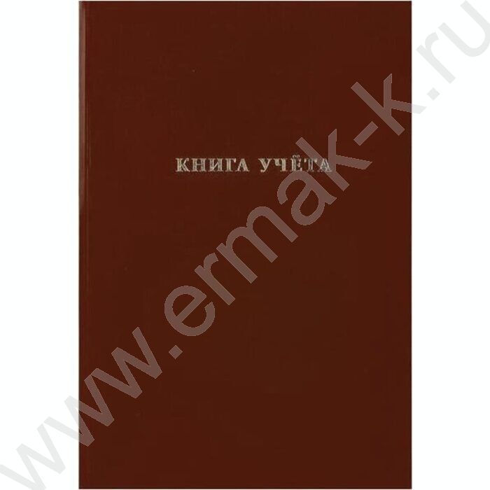 Книга Учёта  96л клетка б/вин Коричневый | Фото 2