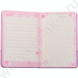 Блокнот-ежедневник 80л 21*14,5см "Животные" яркая перламутровая обложка с поролоном, объёмная ап NEW | Фото 3