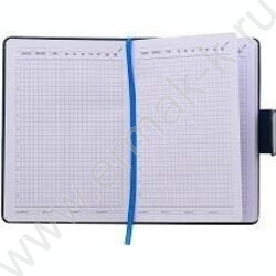 Ежедневник н/дат 14,5*21 116л материал кожезаменитель под нубук, синий цвет, металлическая застё NEW | Фото 3