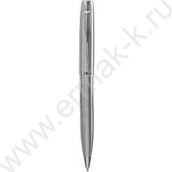 Ручка шар метал пов.мех. 2шт/объёмный серебристый корпус,цвет чернил-синий; подарочный футляр NEW | Фото 1