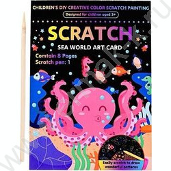 Набор д/творчества Гравюра в книге 13*18см 8л. с контуром, деревянная палочка в комплекте,ОПП-уп NEW | Фото 1