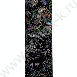 Набор д/творчества Гравюра в книге 13*18см 8л. с контуром, деревянная палочка в комплекте,ОПП-уп NEW | Фото 2