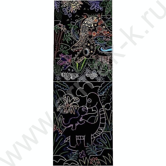 Набор д/творчества Гравюра в книге 13*18см 8л. с контуром, деревянная палочка в комплекте,ОПП-уп | Фото 2