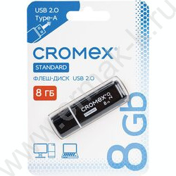 Съемный носитель информации  8GB USB Flash Drive <USB 2.0> черный "Standard" | Фото 3