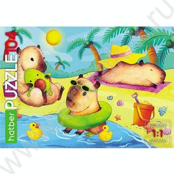 Пазлы  104 Капибары на пляже NEW | Фото 2