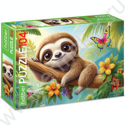 Пазлы  104 Милый ленивец NEW | Фото 1