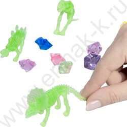 Набор д/творчества Раскопки "Ищи динозавров и сокровища" (светятся в темноте) NEW | Фото 9