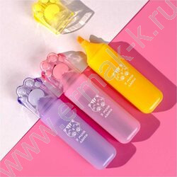 Текстовыделитель /набор  3цв/ Замурчательные лапки /форма наконечника:скошенная NEW | Фото 6