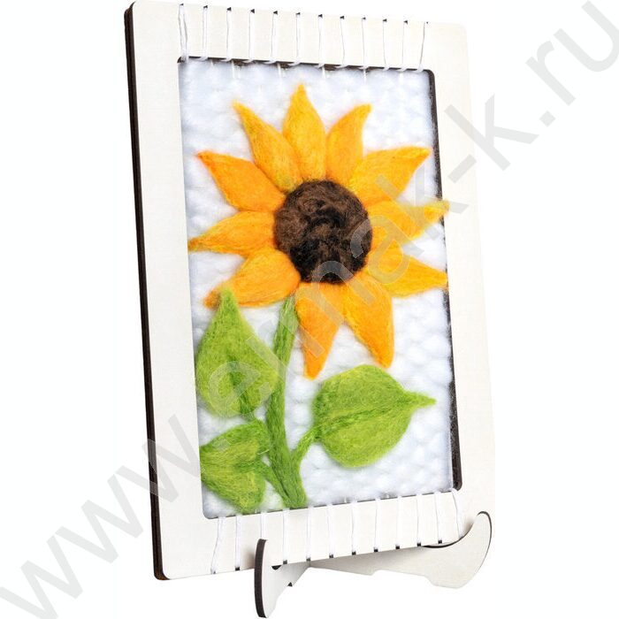 Набор д/творчества Валяние шерсти "Подсолнух" (с рамкой) | Фото 7