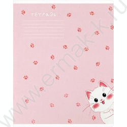 Тетрадь  12л клетка "Кошачьи нежности" /выборочный  УФ-лак/ ассорти NEW | Фото 2