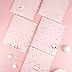 Тетрадь  12л клетка "Кошачьи нежности" /выборочный  УФ-лак/ ассорти NEW | Фото 6