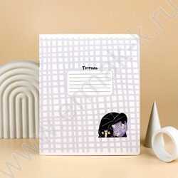 Тетрадь  12л клетка "Озорные коты" /выборочный  УФ-лак/ ассорти NEW | Фото 8