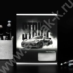 Тетрадь  12л клетка "Форсаж" /выборочный  УФ-лак/ ассорти NEW | Фото 4