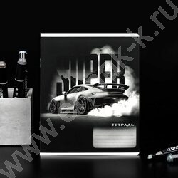 Тетрадь  12л клетка "Форсаж" /выборочный  УФ-лак/ ассорти NEW | Фото 5