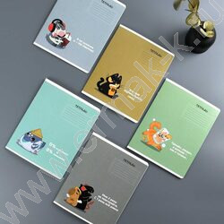 Тетрадь  12л линейка "Герои с характером" /выборочный  УФ-лак/ ассорти NEW | Фото 6