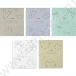 Тетрадь  24л клетка "Кокеткор" /выборочный  УФ-лак/ ассорти NEW | Фото 1