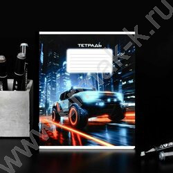 Тетрадь  24л линейка "Ночные гонки" /выборочный  УФ-лак/ ассорти NEW | Фото 8