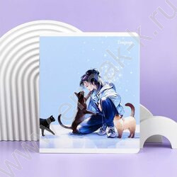 Тетрадь  48л клетка "Романтика" /выб.ТВИН-лак/ ассорти NEW | Фото 7