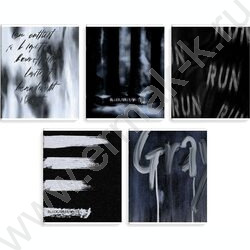 Тетрадь  48л линейка "Гранж" /выб.ТВИН-лак/ ассорти NEW | Фото 1