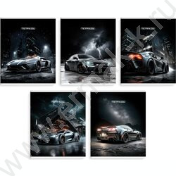 Тетрадь  48л линейка "Сити-драйф" /выб.ТВИН-лак/ ассорти NEW | Фото 1