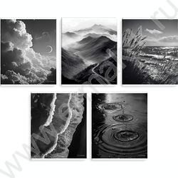 Тетрадь  96л клетка "Сила природы" /мат.лам/ ассорти NEW | Фото 1