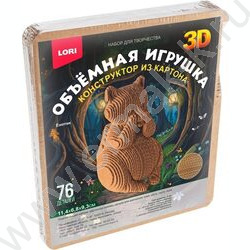 Конструктор из картона. Объёмная игрушка "Енотик" NEW | Фото 1