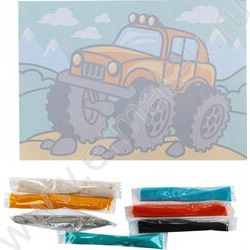 Набор д/творчества Фреска. Картина из песка "Монстр-трак" NEW | Фото 3