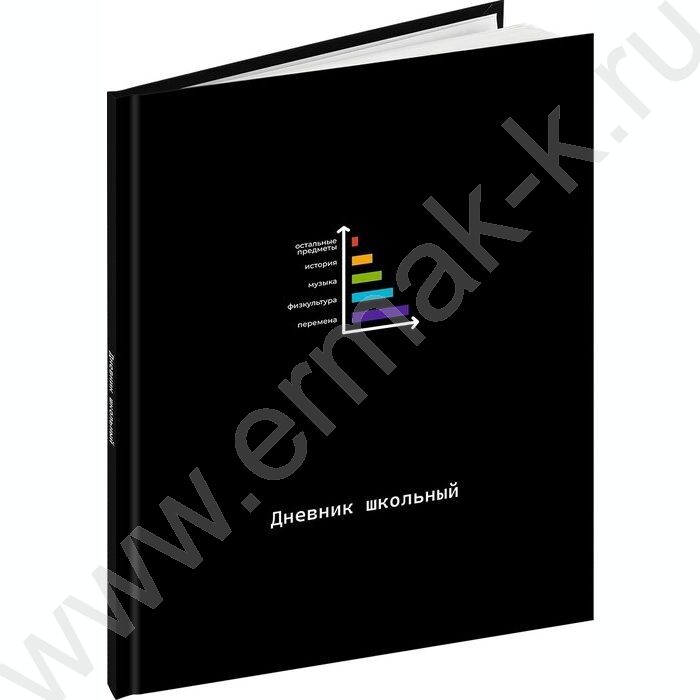 Дневник 1-11кл. /тв.обл./глянц.лам., с резинкой "Забавный дизайн на чёрном-6" NEW | Фото 1