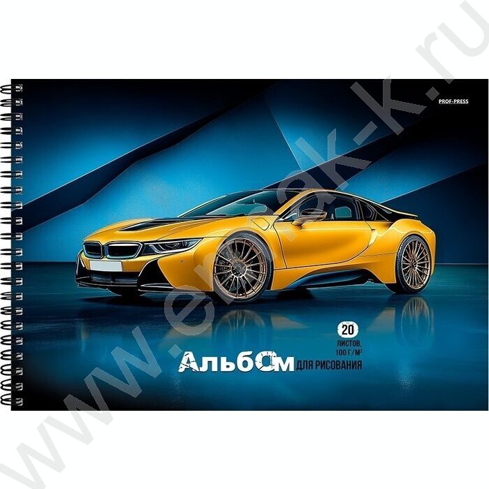 Альбом д/рисования-спираль 20л "Красивые автомобили-2" NEW | Фото 3