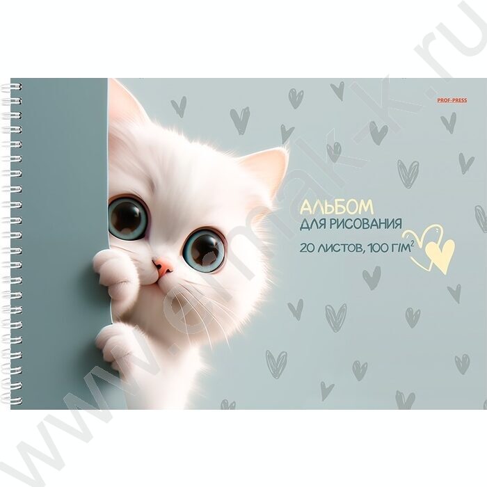 Альбом д/рисования-спираль 20л "Милые котики-3" NEW | Фото 5