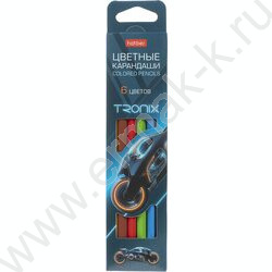 Карандаши   6цв Tronix /трехгранные /карт. короб с европодвесом NEW | Фото 1