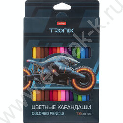 Карандаши  18цв Tronix /трехгранные /карт. короб с европодвесом NEW | Фото 1