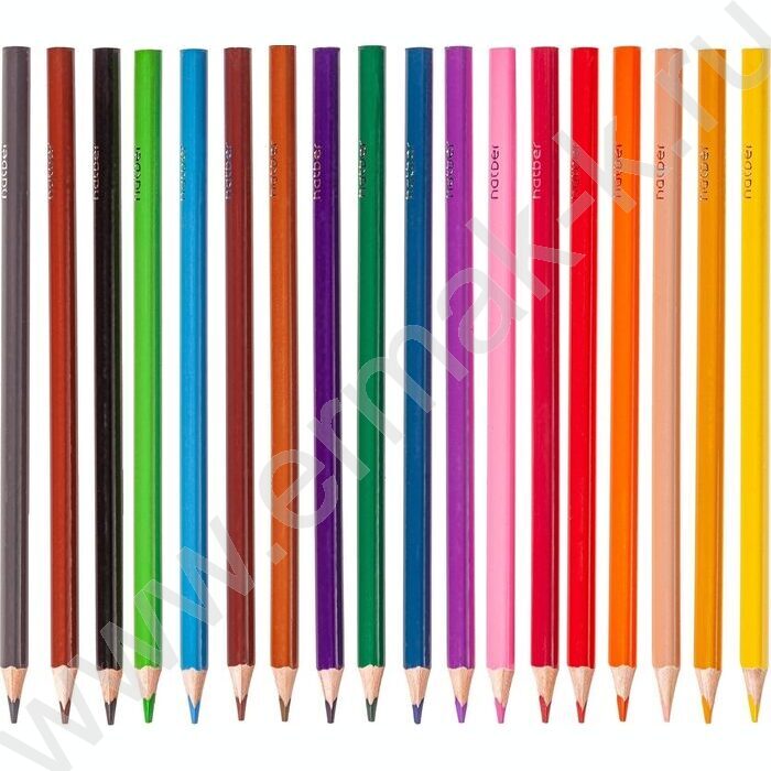 Карандаши  18цв Tronix /трехгранные /карт. короб с европодвесом NEW | Фото 4