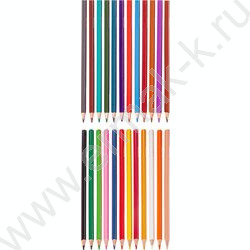 Карандаши  24цв Tronix /трехгранные /карт. короб с европодвесом NEW | Фото 4