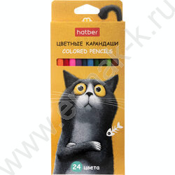 Карандаши  24цв Пушистый философ /трехгранные /карт. короб с европодвесом NEW | Фото 1