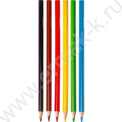 Карандаши   6цв Пушистый философ /трехгранные /карт. короб с европодвесом NEW | Фото 4