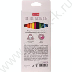 Карандаши  12цв Alto colore /трехгранные /мягкий стержень /карт. короб с европодвесом NEW | Фото 5