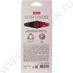 Карандаши  24цв Alto colore /трехгранные /мягкий стержень /карт. короб с европодвесом NEW | Фото 5